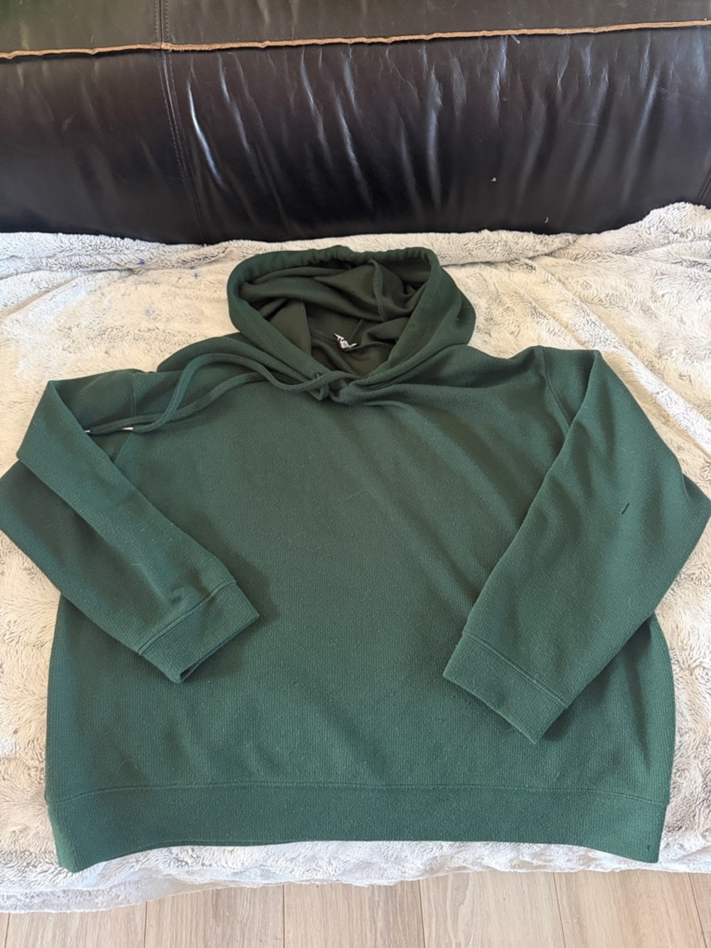 Zara Forest Green Hooded Sweatshirt